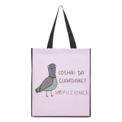 Shopper media rosa in TNT Disegni Cinici