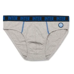 Slip grigi da uomo con logo Inter