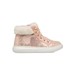Sneakers alta rosa metal da bambina Le Scarpe di Alice