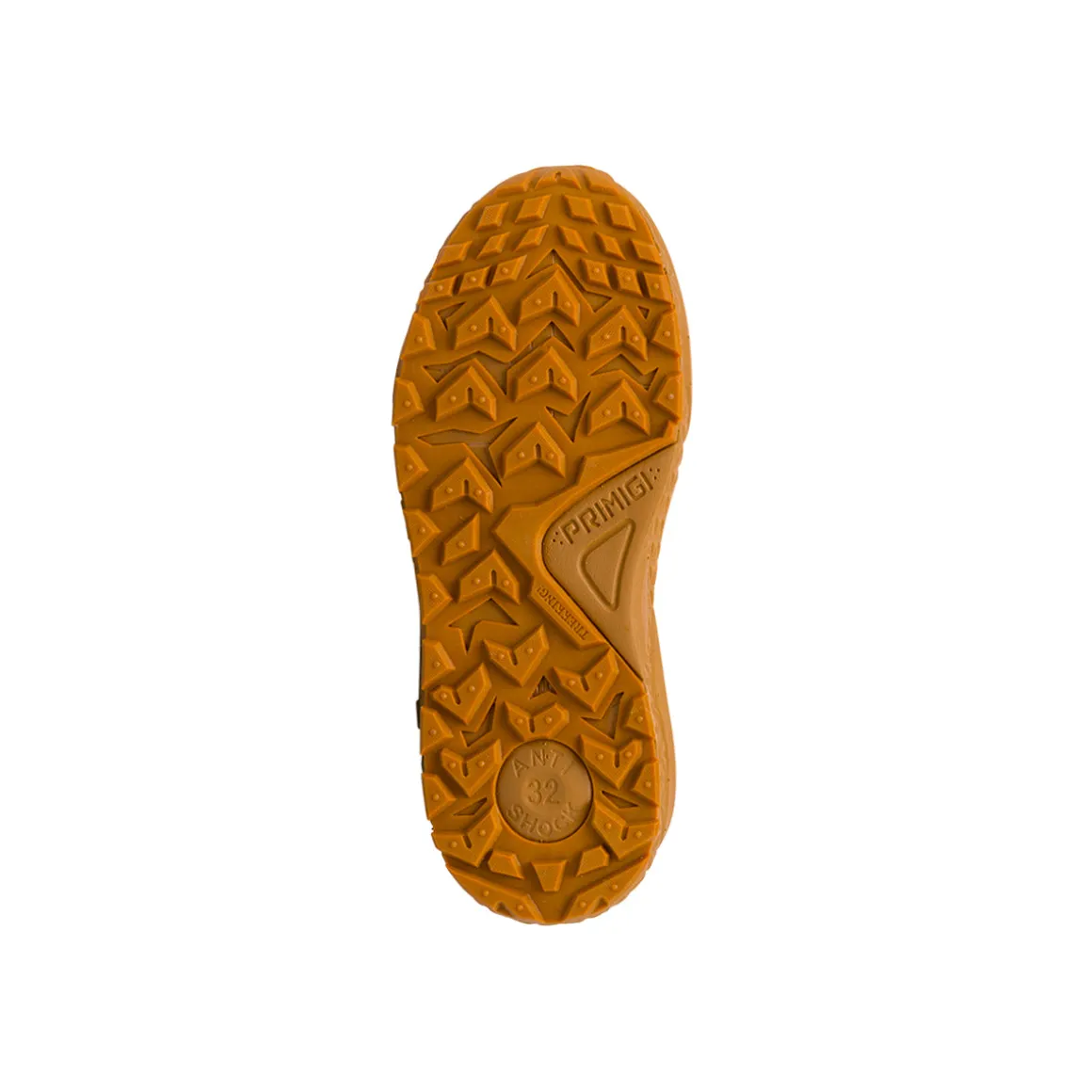 Sneakers alte bambino ocra con dettagli blu Primigi