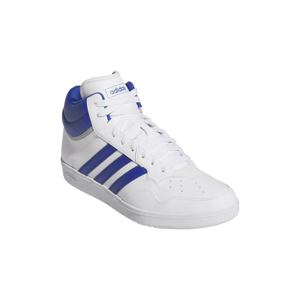 Sneakers alte bianche con inserti blu da Uomo adidas Hoops 4.0