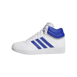 Sneakers alte bianche con inserti blu da Uomo adidas Hoops 4.0
