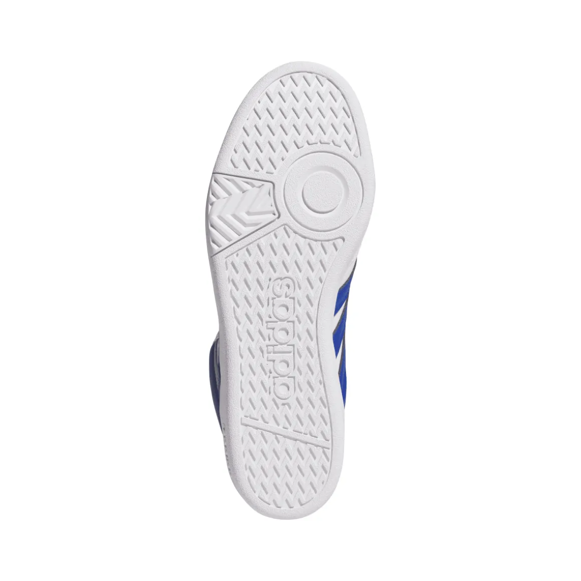 Sneakers alte bianche con inserti blu da Uomo adidas Hoops 4.0
