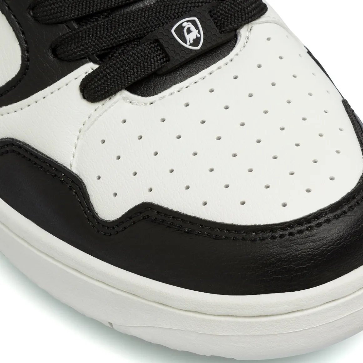 Sneakers alte bianche da ragazzo con logo laterale Tonino Lamborghini BullBlaze Elite