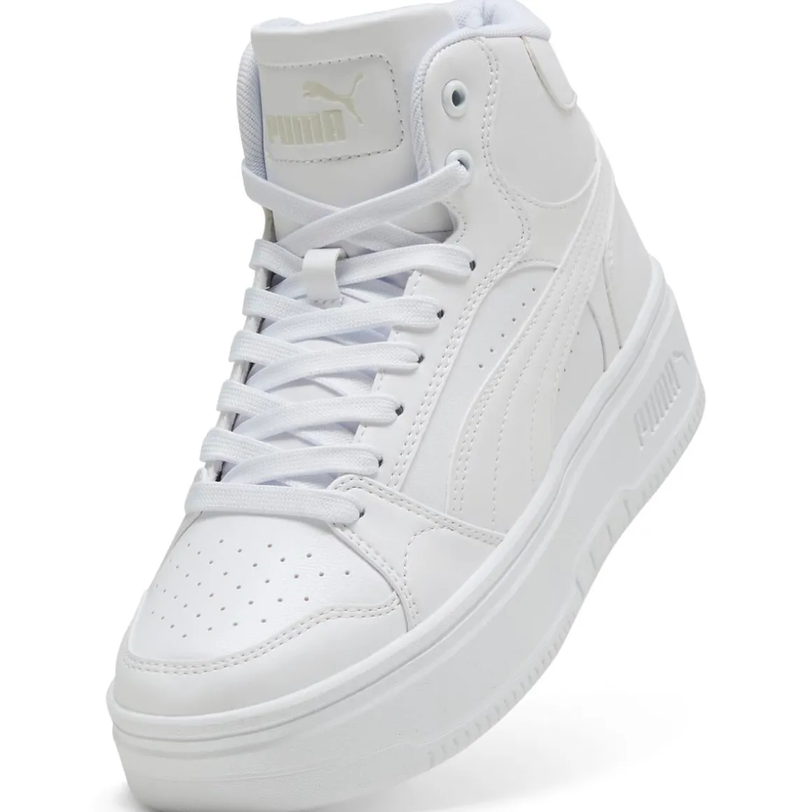 Sneakers alte bianche da Donna Puma Rebound Femme Mid