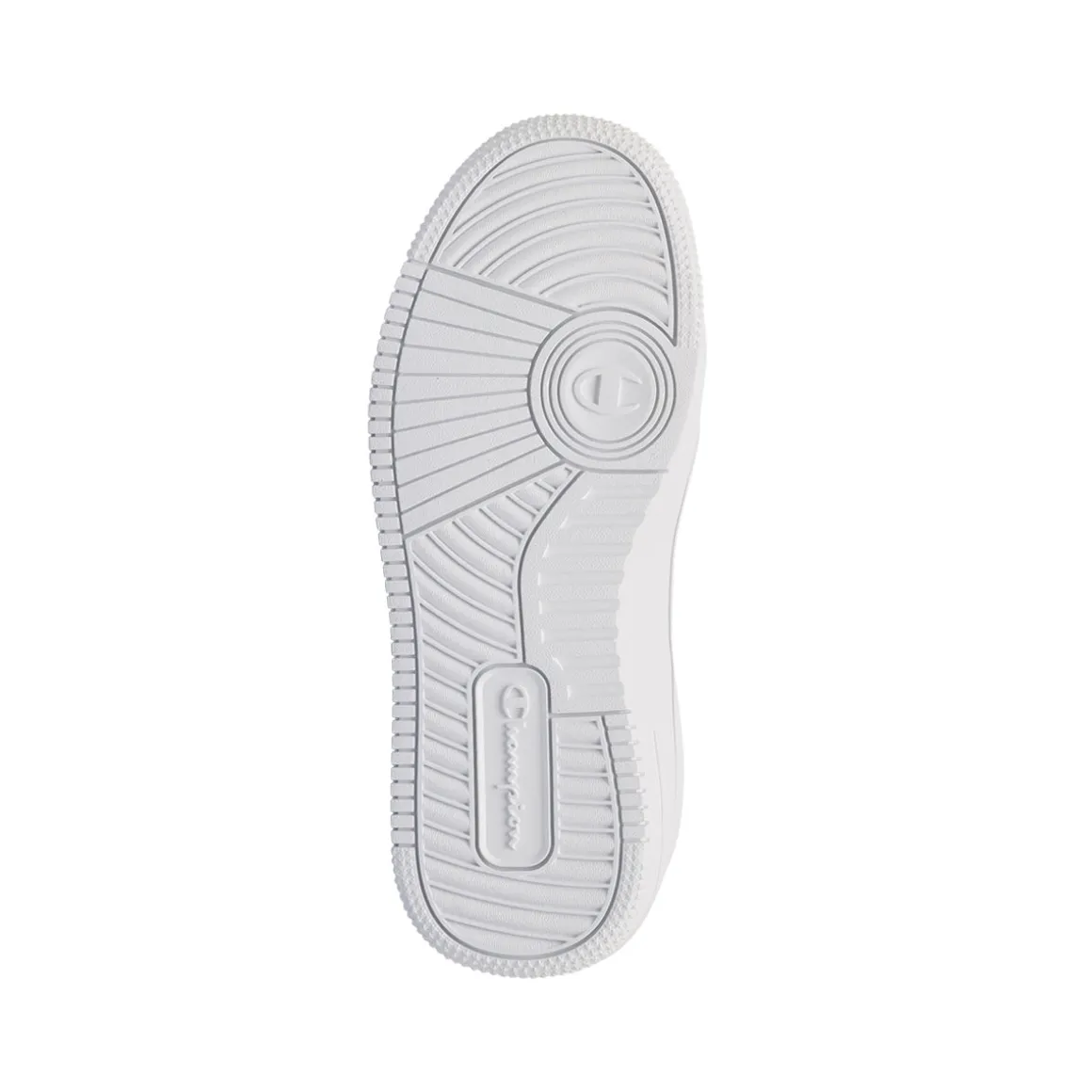 Sneakers alte bianche da bambina con logo laterale Champion Rebound Mid G Ps