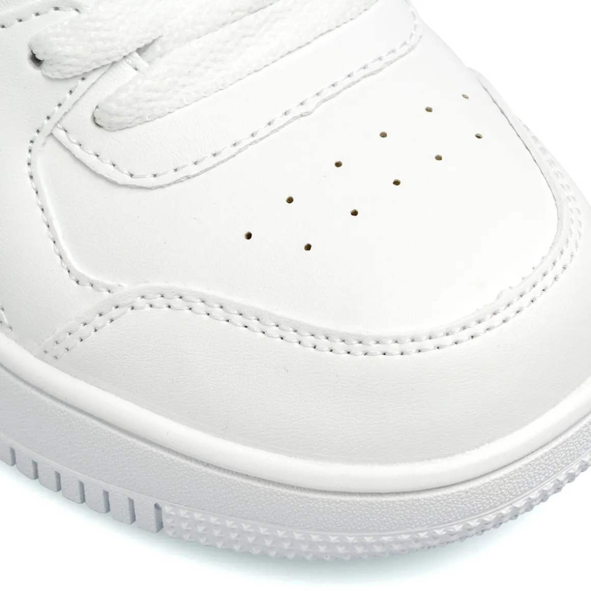 Sneakers alte bianche da bambina con logo laterale Champion Rebound Mid G Ps