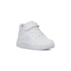 Sneakers alte bianche da bambino con logo laterale Champion Rebound Mid B Ps