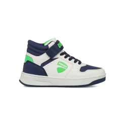 Sneakers alte bianche e blu da Ragazzo con logo Ducati