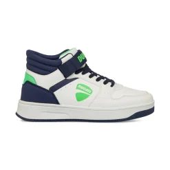 Sneakers alte bianche e blu da Ragazzo con strappo Ducati