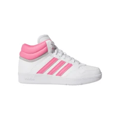 Sneakers alte bianche e rosa da Ragazza HOOPS 4.0 MID adidas