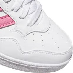 Sneakers alte bianche e rosa da Ragazza HOOPS 4.0 MID adidas