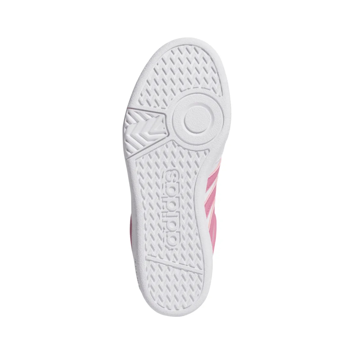 Sneakers alte bianche e rosa da Ragazza HOOPS 4.0 MID adidas