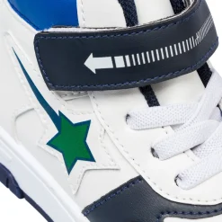 Sneakers alte bianche primi passi bambino Birilli&Monelli
