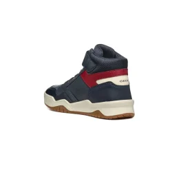 Sneakers alte blu da Bambino con strappo e suola traspirante Geox