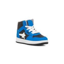 Sneakers alte blu da ragazzo con dettagli neri Birilli&Monelli