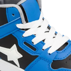 Sneakers alte blu da ragazzo con dettagli neri Birilli&Monelli