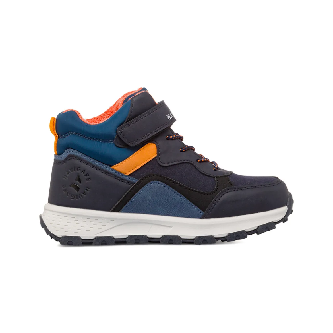 Sneakers alte blu da Ragazzo con chiusura a strappo Navigare
