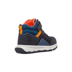 Sneakers alte blu da Ragazzo con chiusura a strappo Navigare