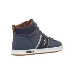 Sneakers alte blu da Uomo con logo laterale Navigare