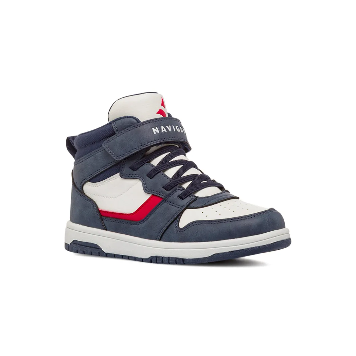 Sneakers alte blu e bianche da Ragazzo Navigare