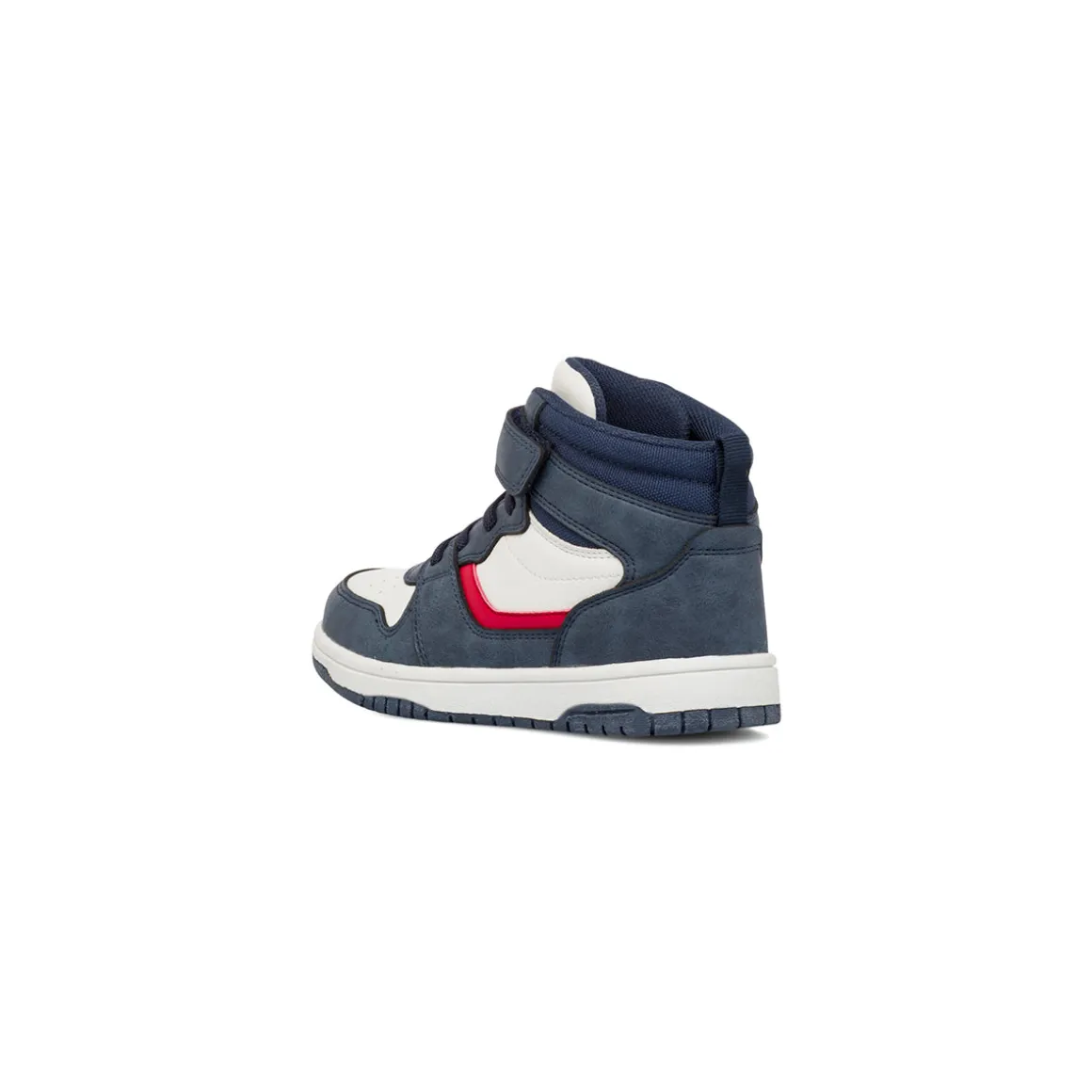 Sneakers alte blu e bianche da Bambino con strappo Navigare