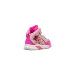 Sneakers alte da bambina rosa con strappo e Luci Primigi