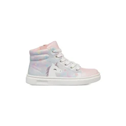 Sneakers alte da ragazza multicolore con stampa unicorno Le scarpe di Alice