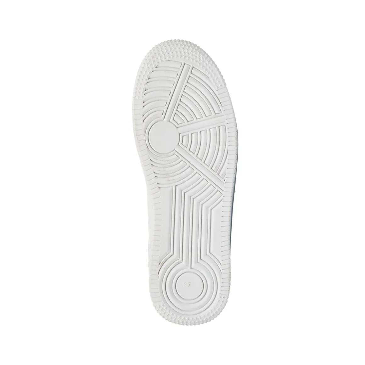 Sneakers alte da ragazzo bianche e beige con logo Ducati