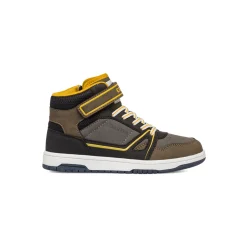Sneakers alte da ragazzo grigie e verde militare Carrera Jeans