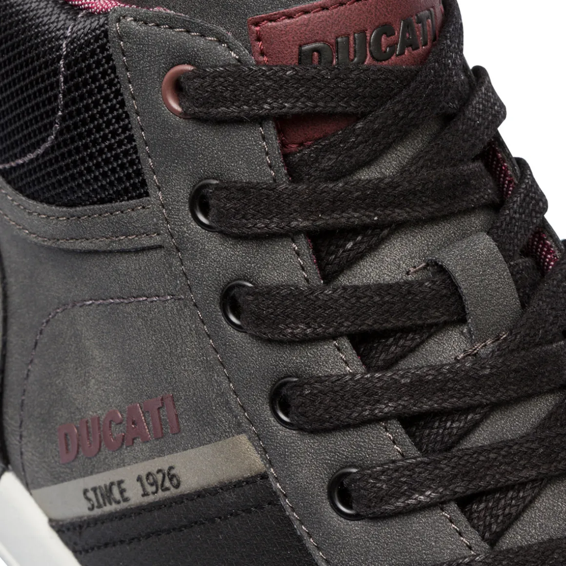 Sneakers alte grigie da uomo Ducati