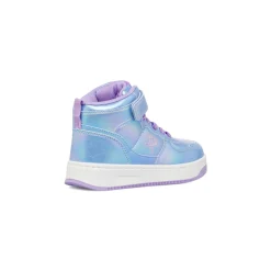 Sneakers alte lilla metallizzato da ragazza P Go
