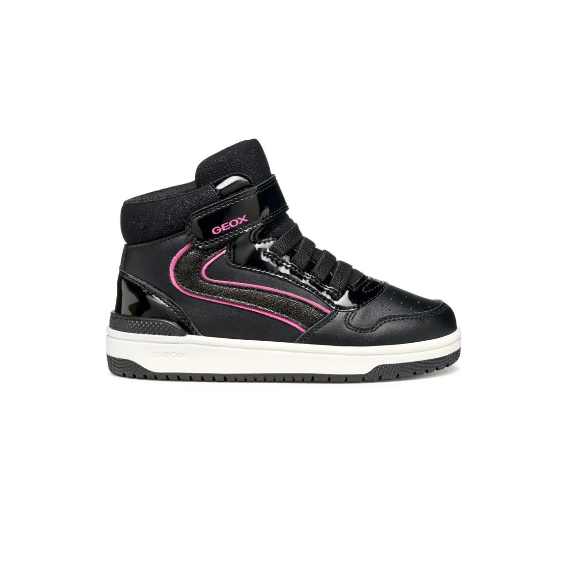 Sneakers alte nere da Bambina con suola traspirante Geox