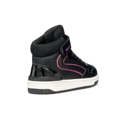 Sneakers alte nere da Bambina con suola traspirante Geox