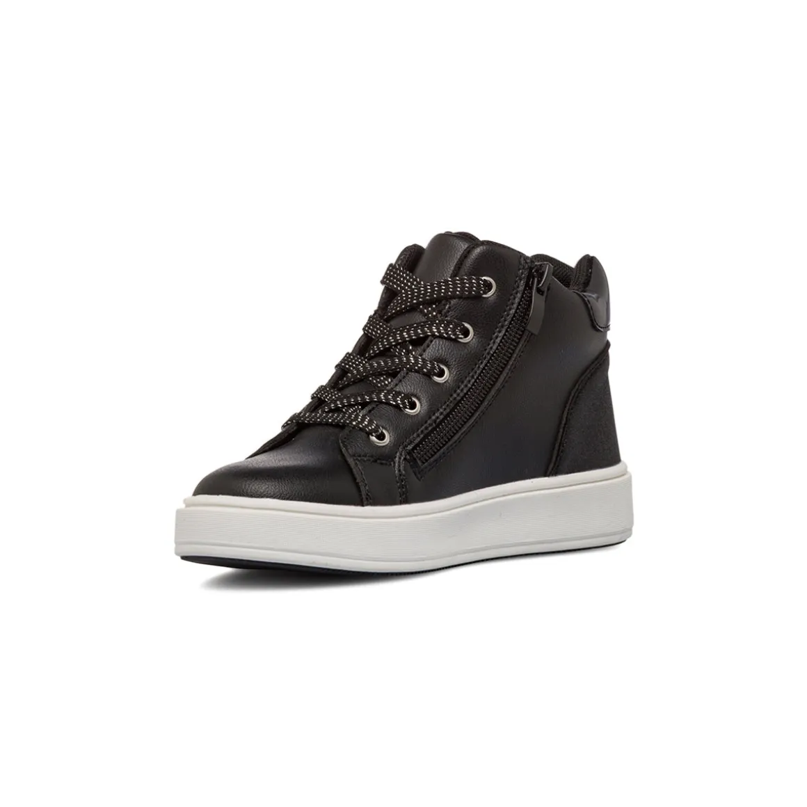 Sneakers alte nere da Bambina con catena LOVE Dieci Baci
