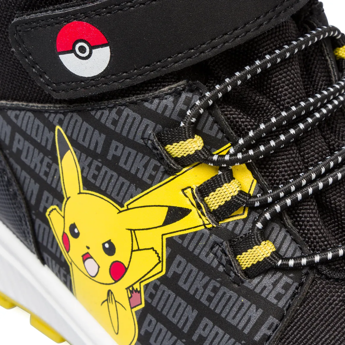 Sneakers alte nere da bambino con stampa Pokemon