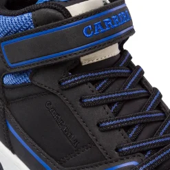 Sneakers alte nere e blu da Bambino con strappo Carrera Jeans