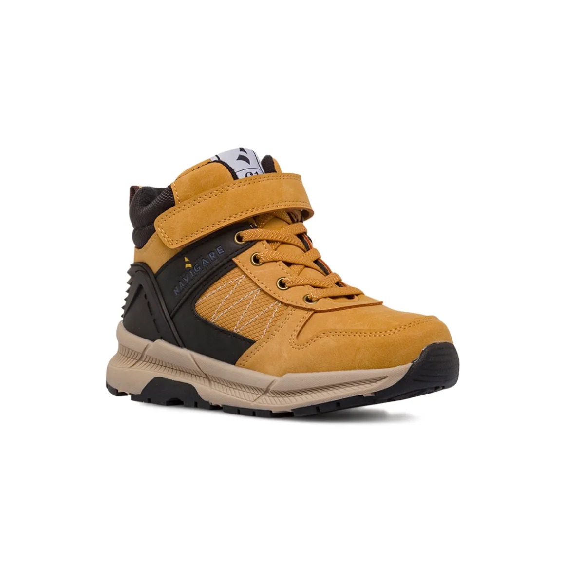 Sneakers alte ocra da Ragazzo con strappo Navigare