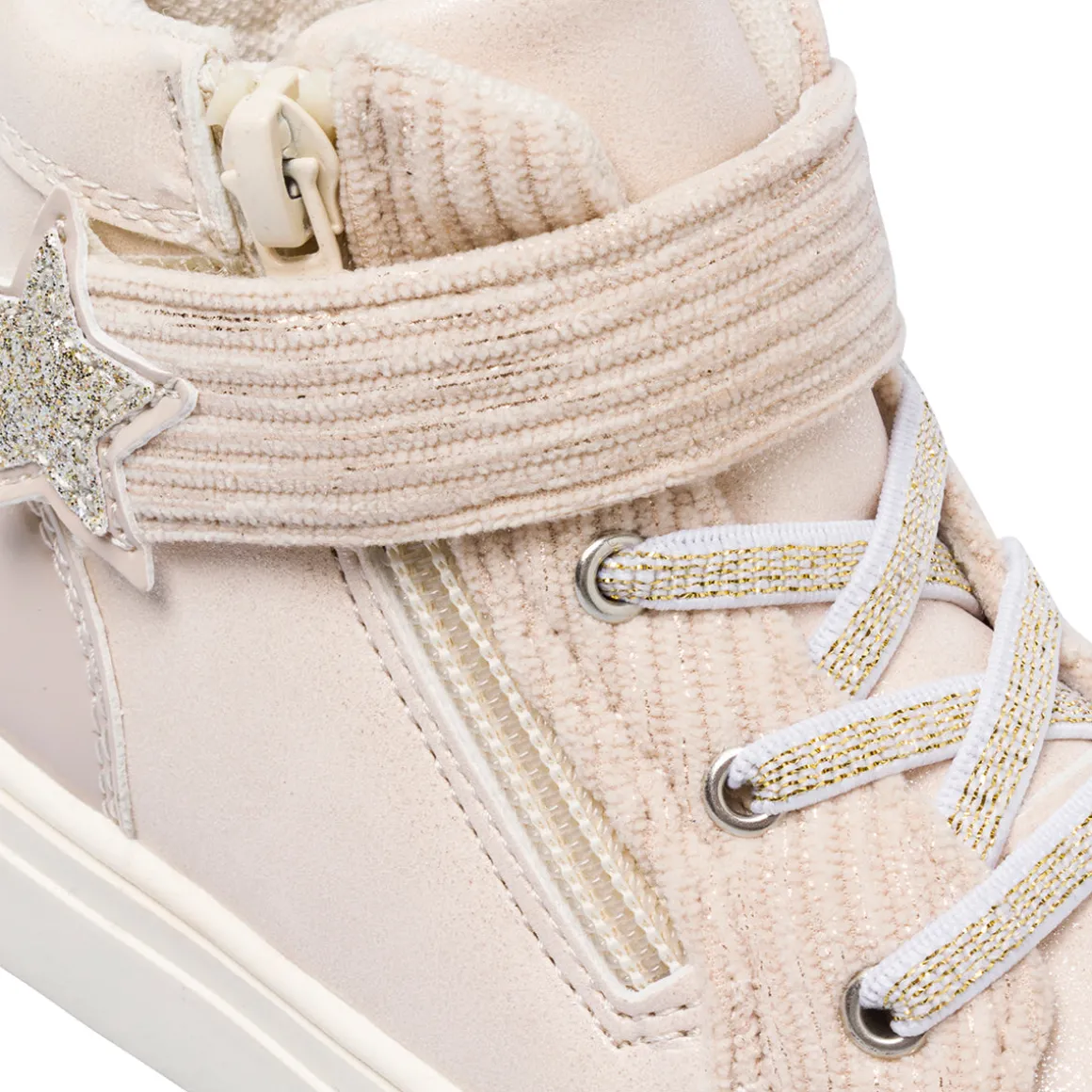 Sneakers alte rosa da Bambina con strappo Le Scarpe di Alice