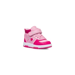 Sneakers alte rosa primi passi con dettagli fuxia Le Scarpe di Alice