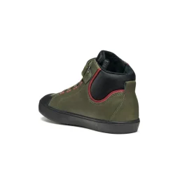 Sneakers alte verde da Bambino con suola traspirante Geox