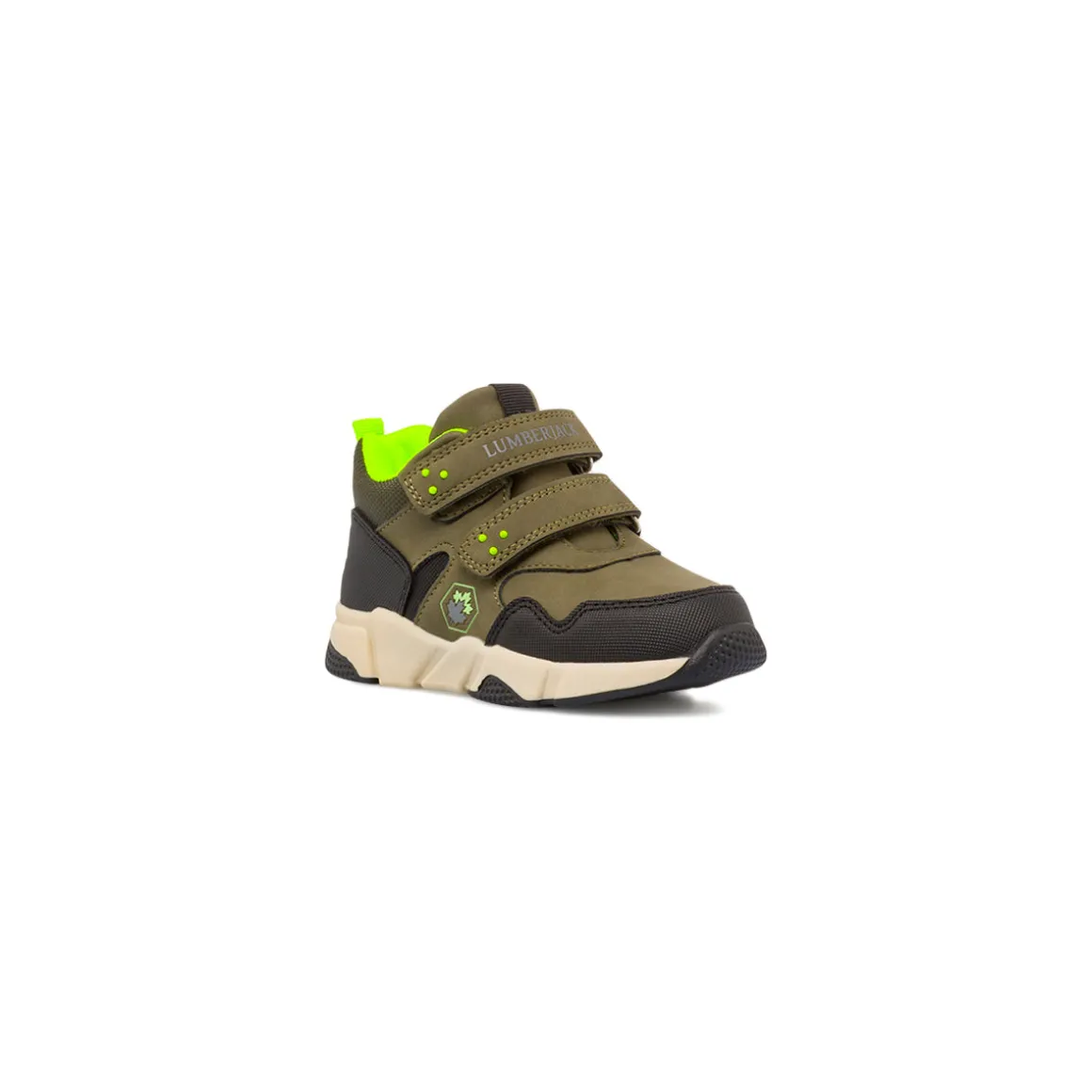 Sneakers alte verdi militare da Bambino Lumberjack