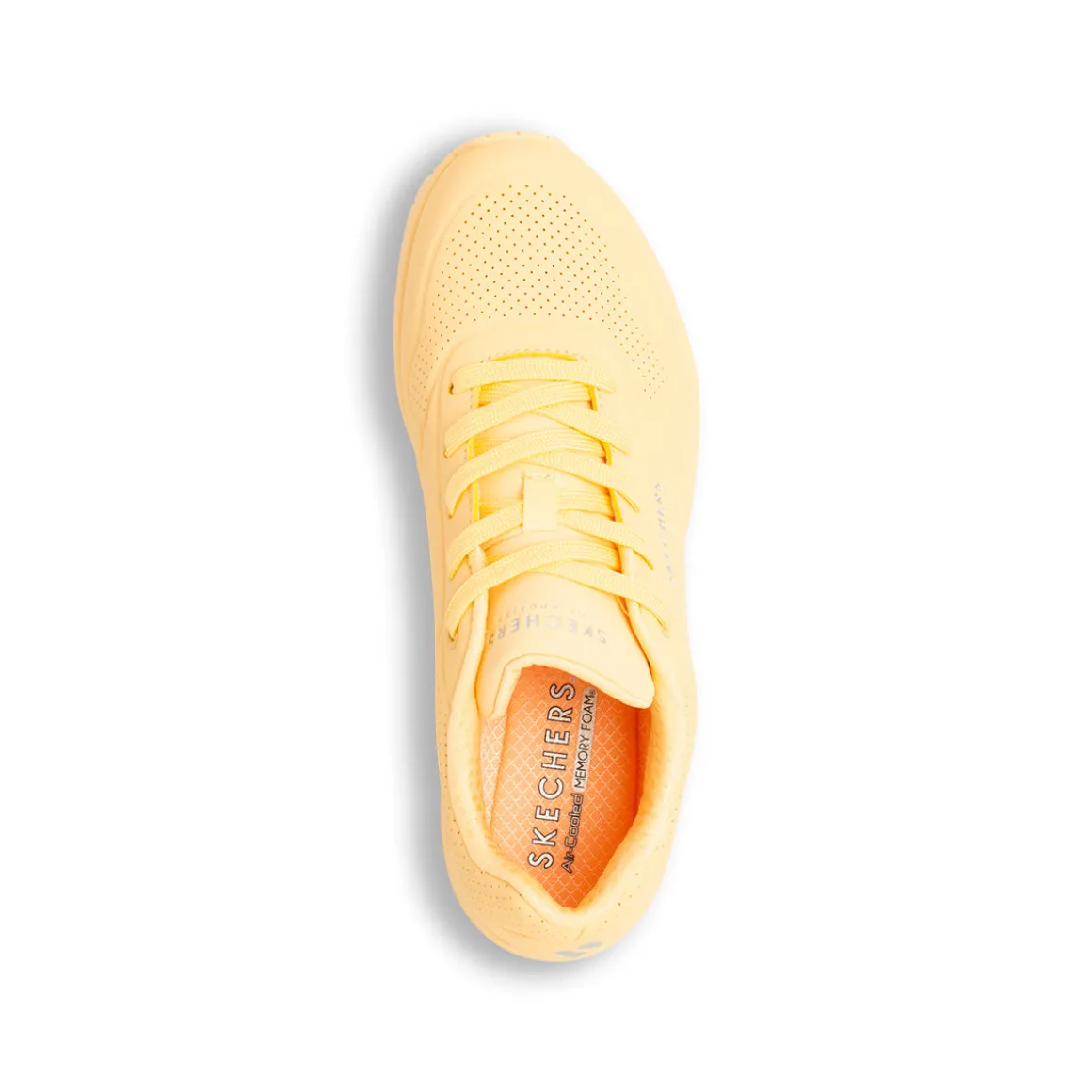 Sneakers Arancione Pesca da Donna Skechers Uno