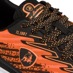 Sneakers arancioni e nere da Uomo con logo Tonino Lamborghini Raptorkick Signature