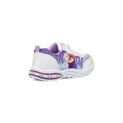 Sneakers Argento da Bambina Frozen con Luci e Glitter