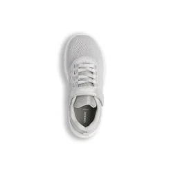Sneakers argento da Bambina con chiusura a strappo e suola traspirante Geox
