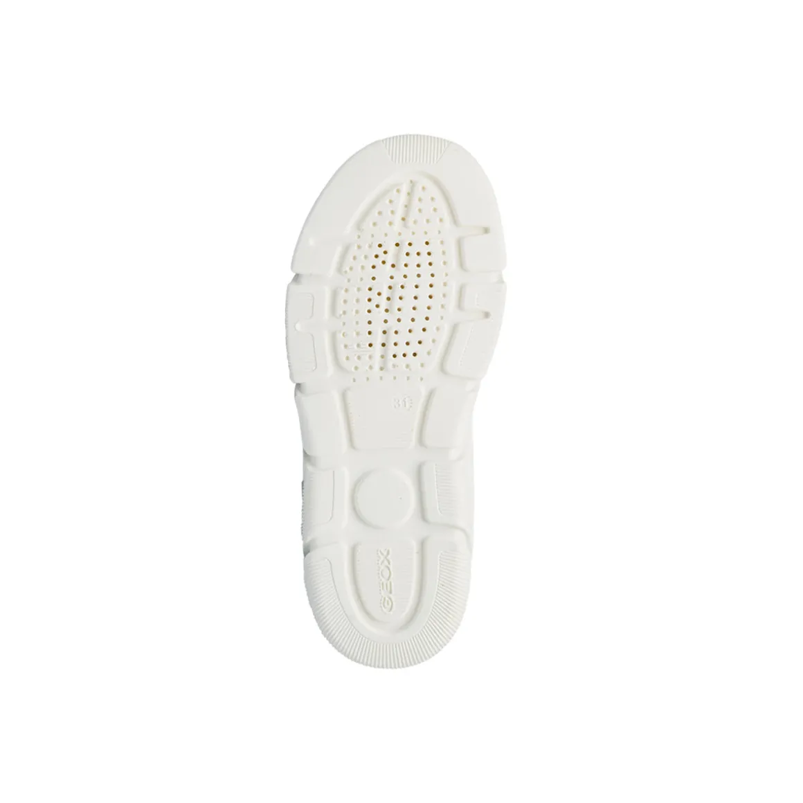 Sneakers argento da Bambina con chiusura a strappo e suola traspirante Geox