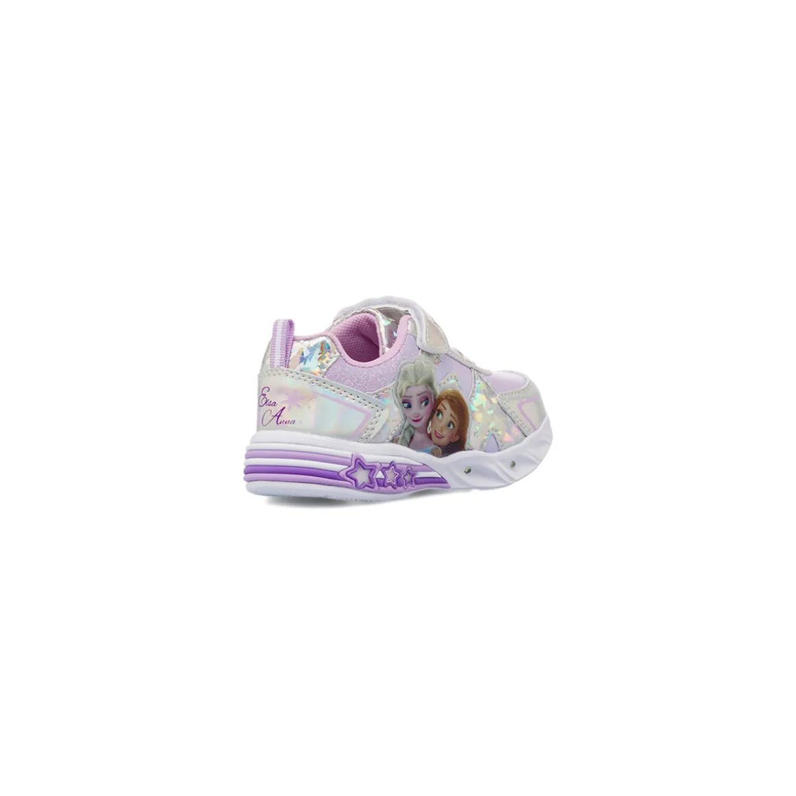 Sneakers argento Frozen con luci e strappo da Bambina