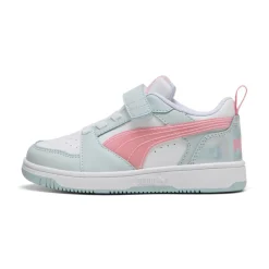 Sneakers azzurre e rosa da Bambina con strappo Puma Rebound V6