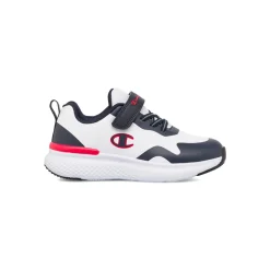Sneakers bambino bianche e blu con logo Champion Bold Winter